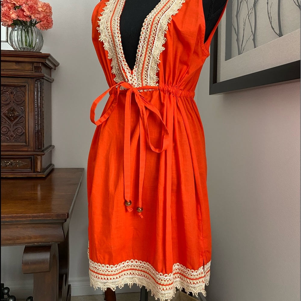 Burnt orange Swim cover-up